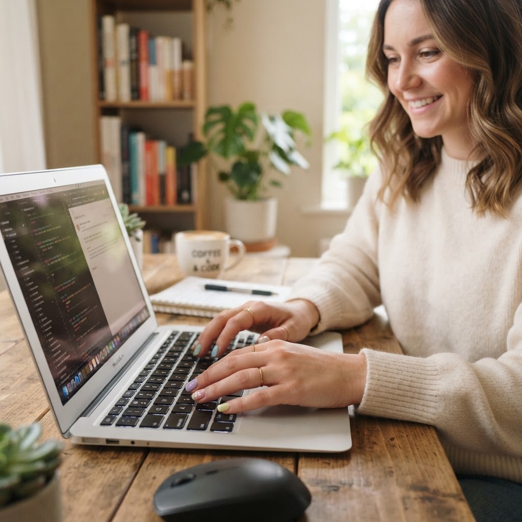 Practical and stylish nails for everyday desk life