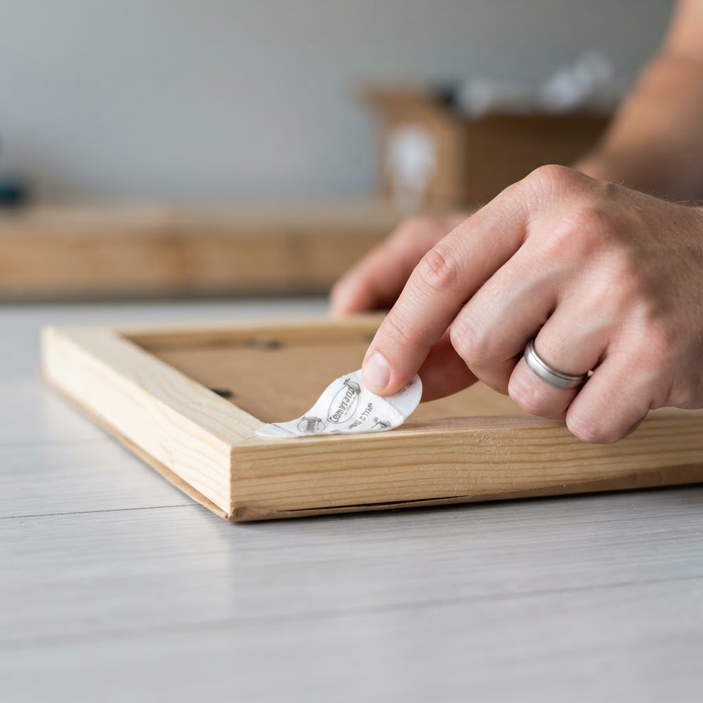 Use high-quality adhesive strips for a secure, damage-free hold.