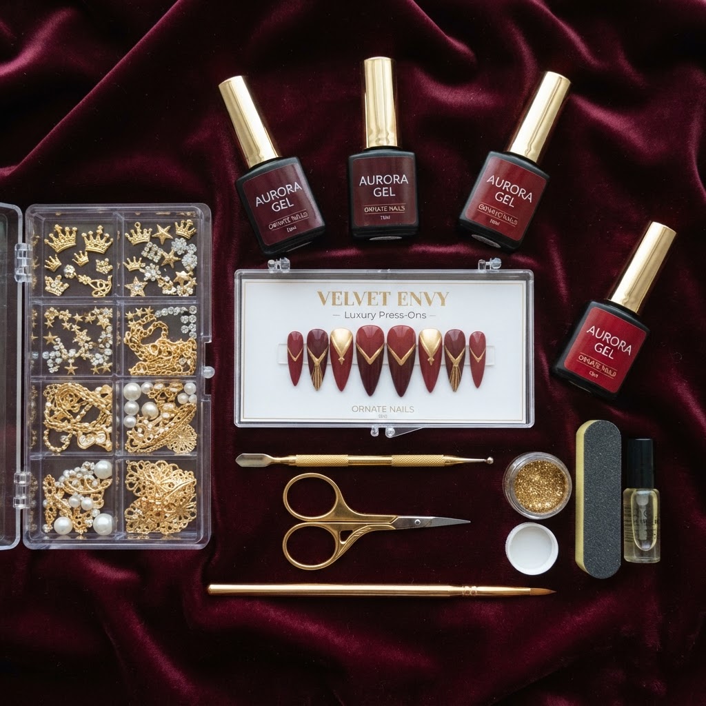 All the essentials needed to create the perfect festive manicure.