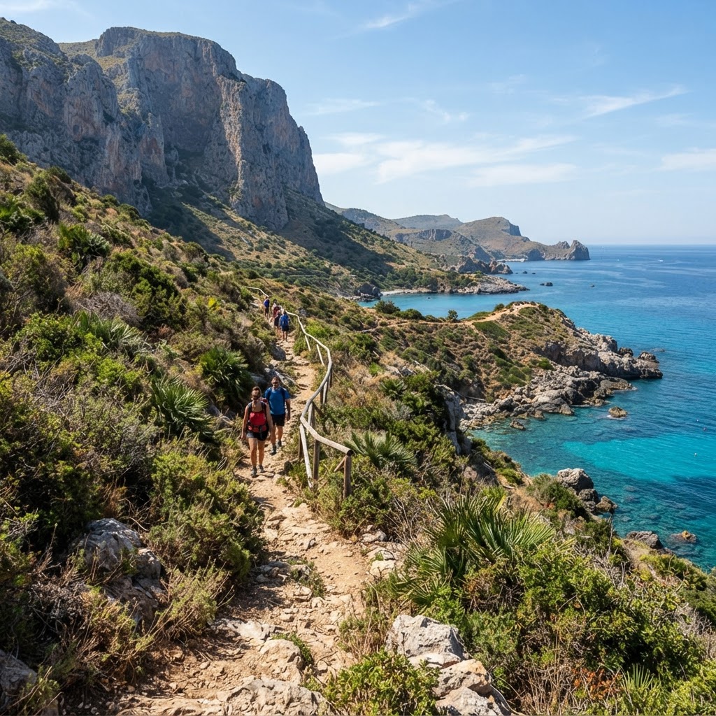 Sicily’s Dramatic Coastal Cliffs: A Traveler's Guide 3 Hiking the pristine paths of the Zingaro Nature Reserve.