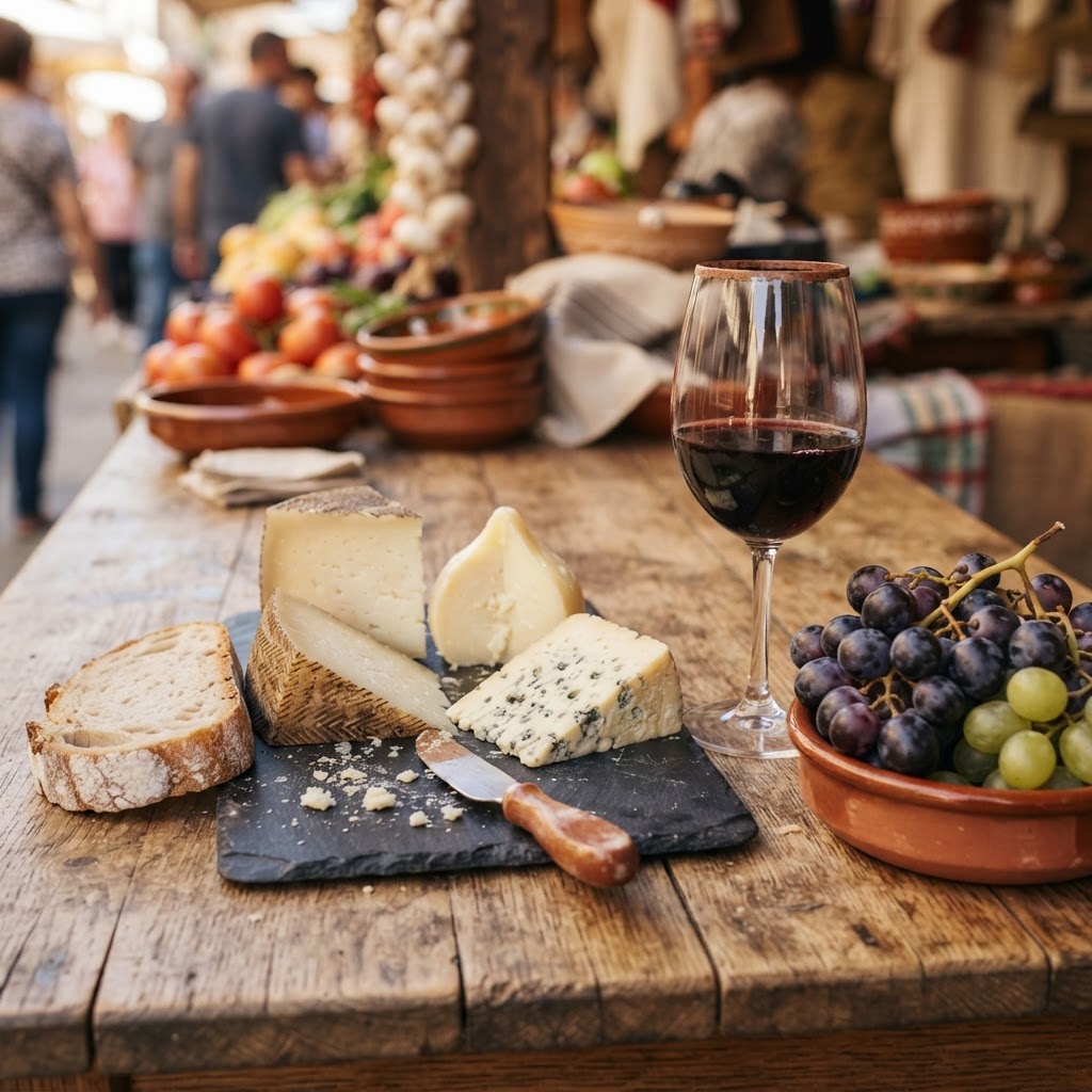 Artisan delicacies showcased at a local stall.