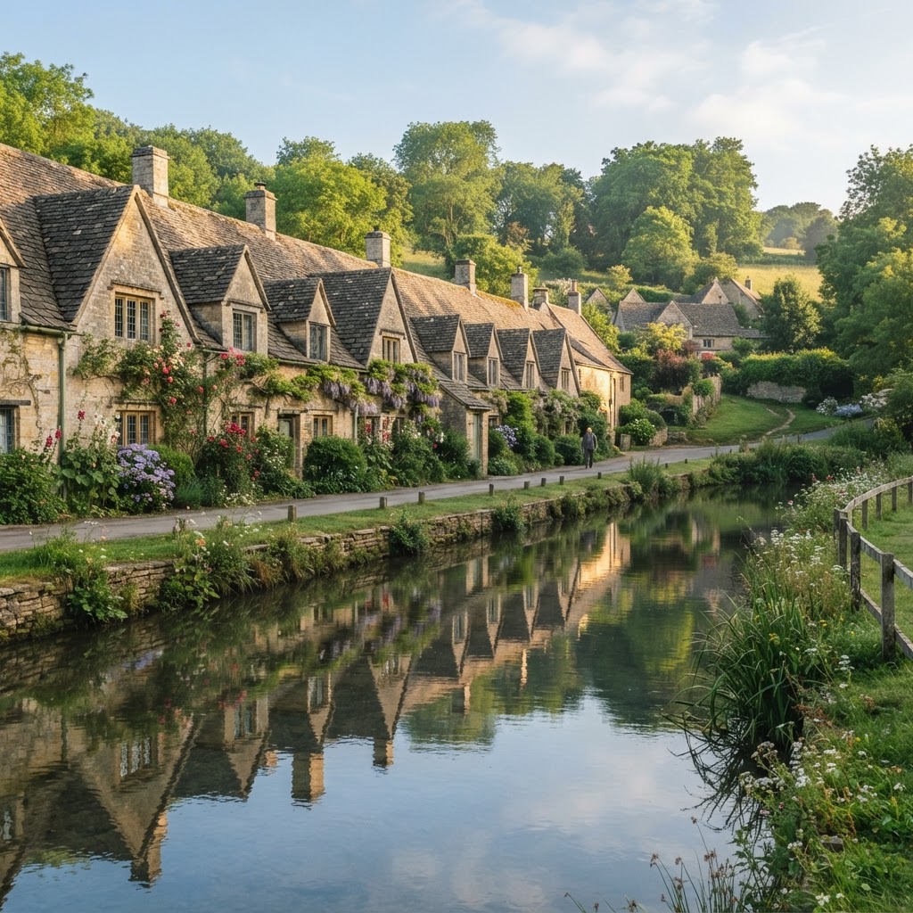 The historic and beautiful Arlington Row in Bibury.