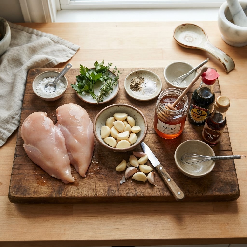 Fresh ingredients are the secret to this flavorful honey garlic slow cooker meal.