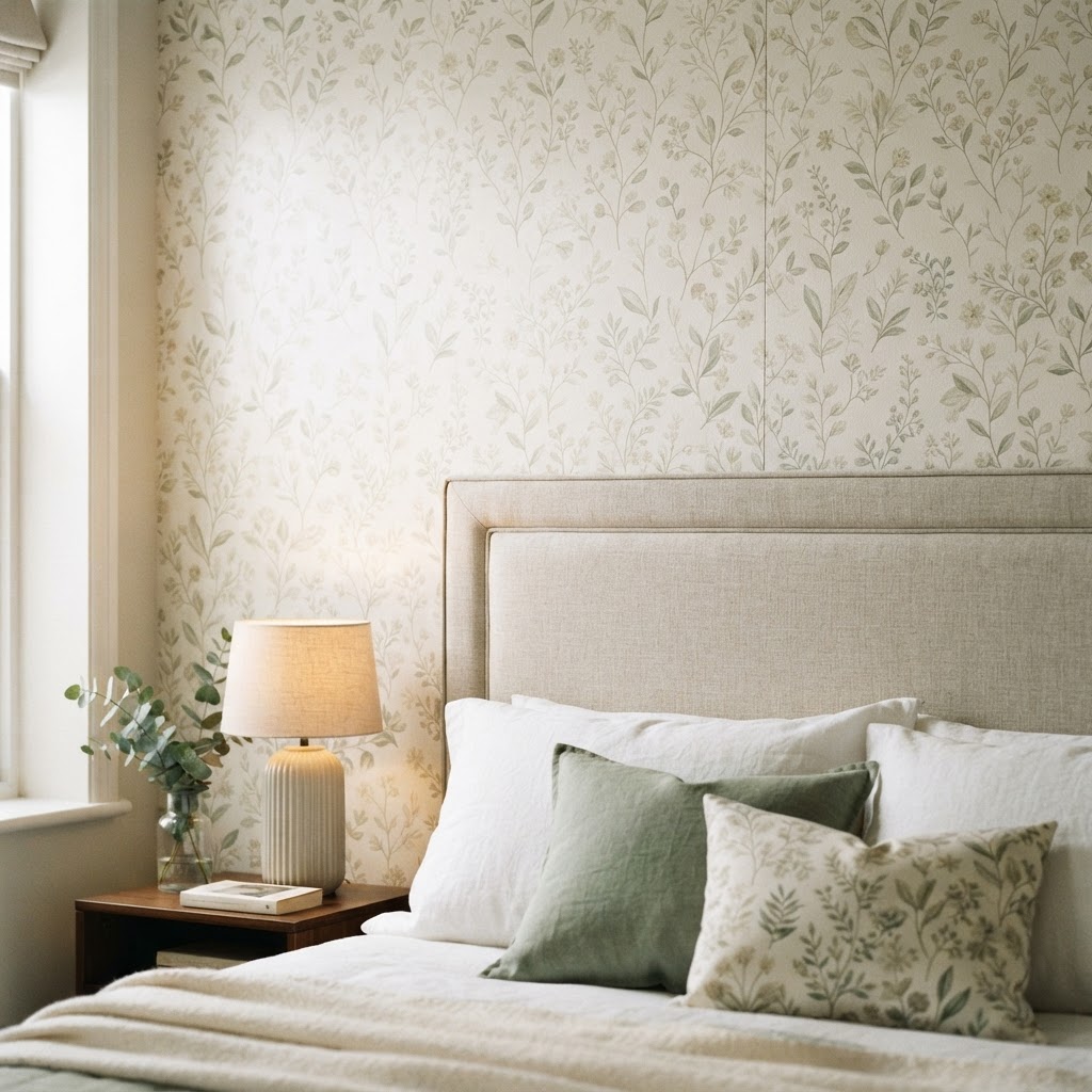 Peel-and-stick wallpaper is the ultimate renter-friendly upgrade.