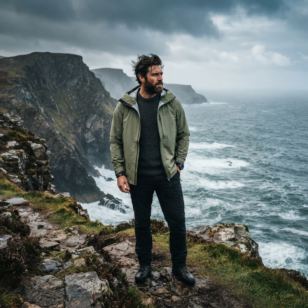 Layering is essential for staying comfortable on the windy Irish coast.