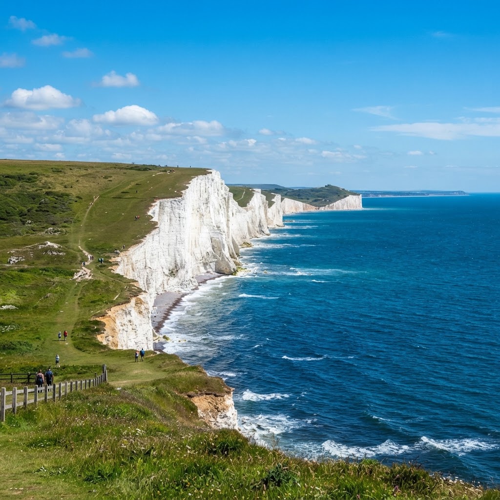 The iconic Seven Sisters cliffs.