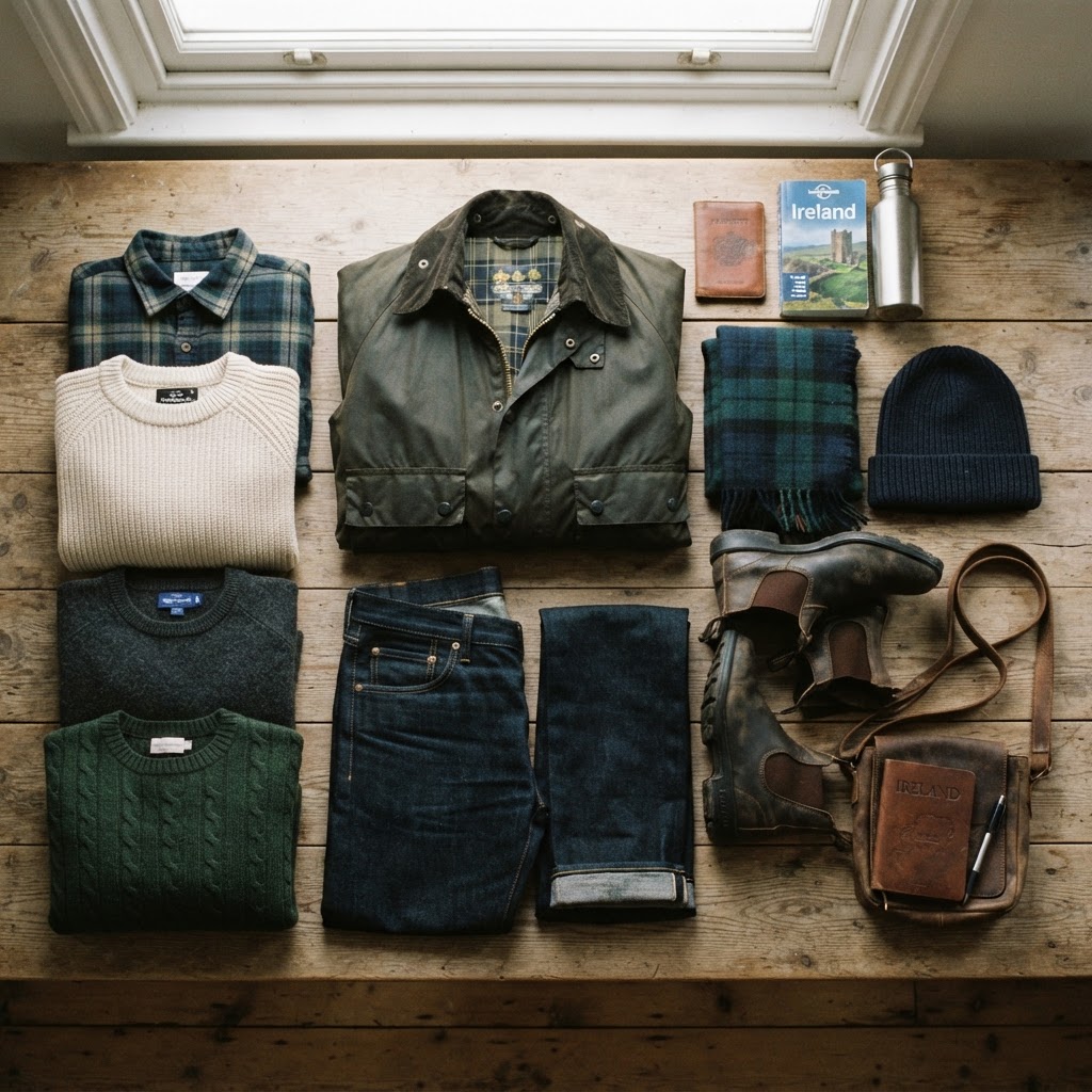 A versatile travel capsule wardrobe ensures you are prepared for changing weather conditions.