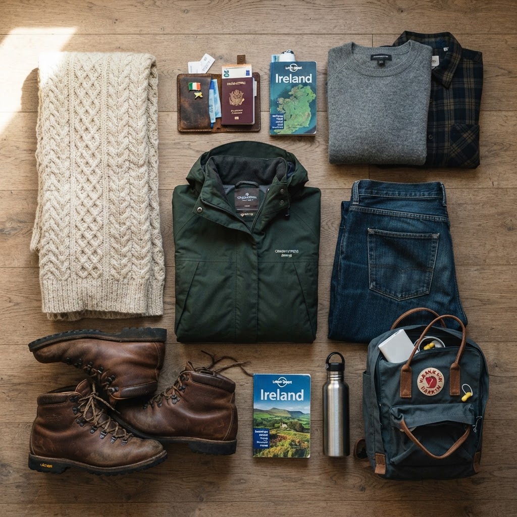 The essential packing list for a comfortable and stylish August trip to Ireland.