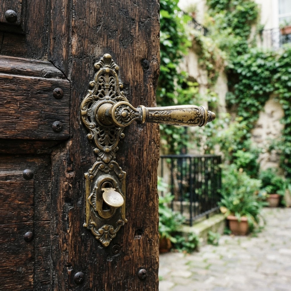 Every detail, from the antique door handles to the hidden courtyards, tells a story of heritage.