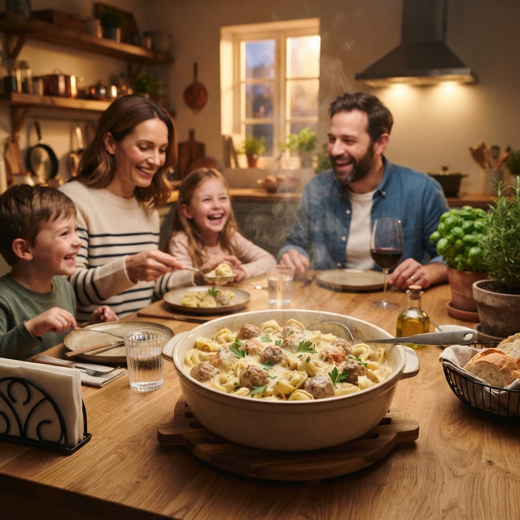 A hearty, family-style dinner made easy with the help of a slow cooker.