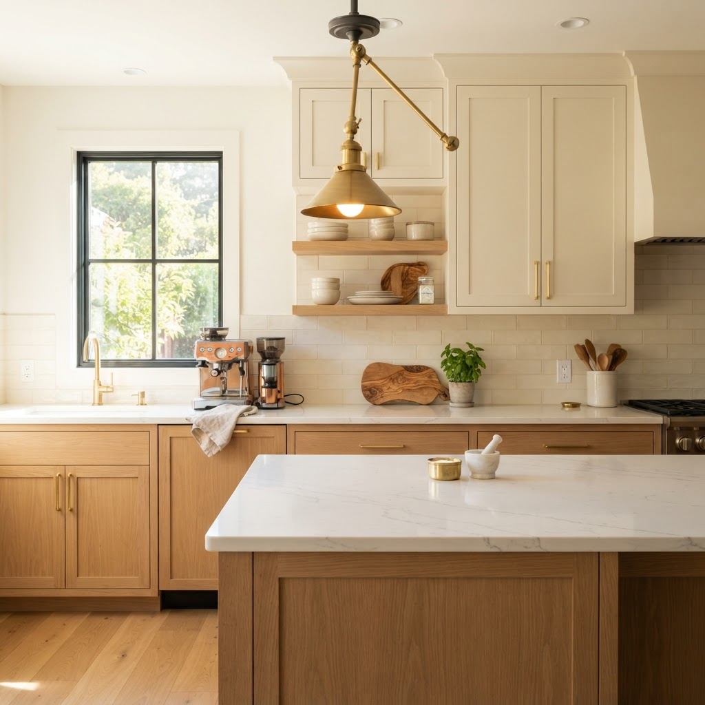 Lighting transforms the mood of tiny spaces.