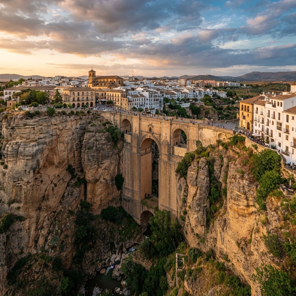 The breathtaking gorge and bridge in historic Ronda.