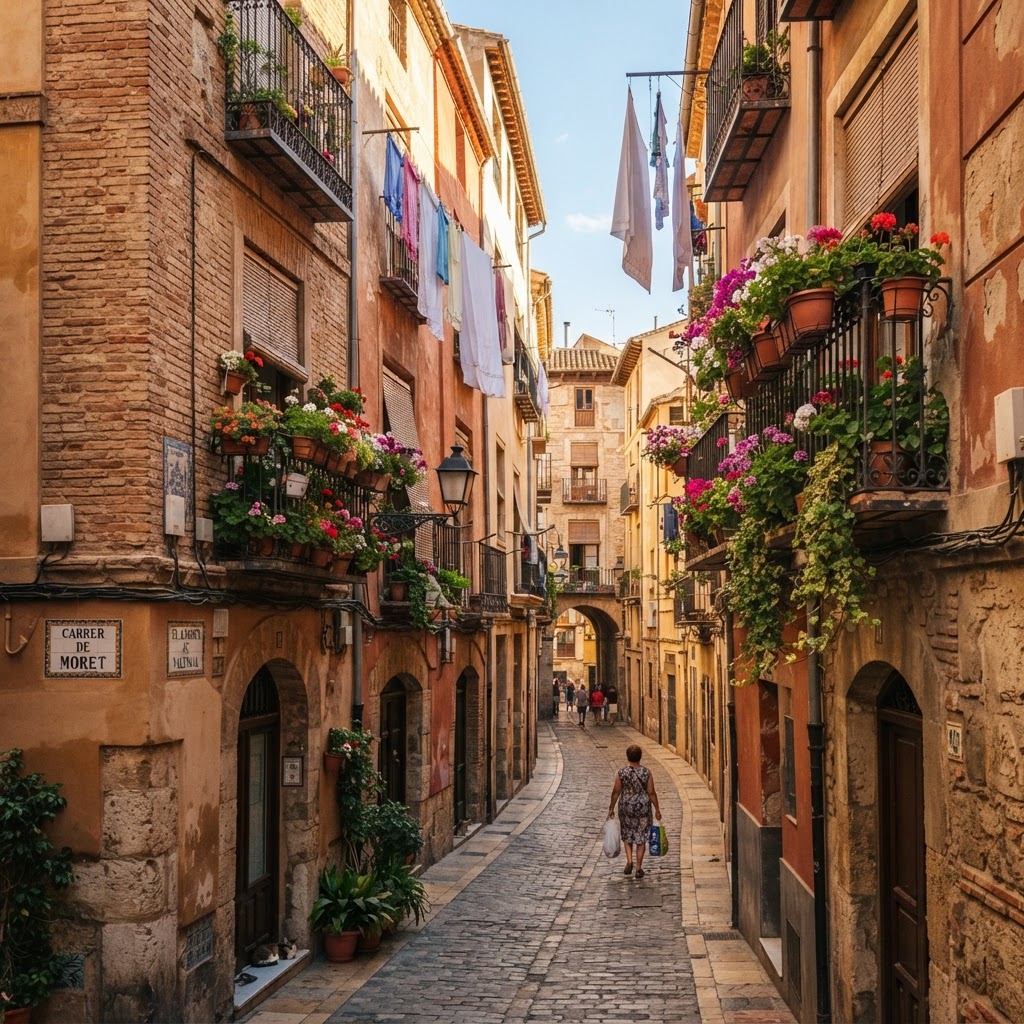 The historic charm of El Carmen's narrow alleys.