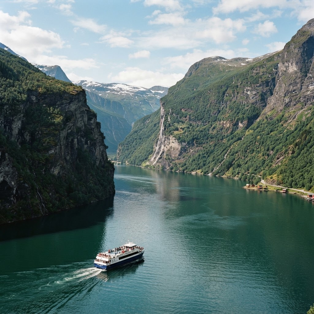 Experience the raw power of nature on a scenic fjord cruise departing from Bergen.