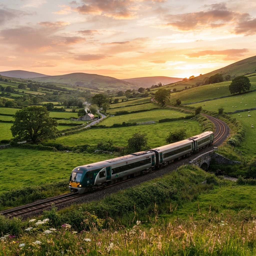 Irish trains offer some of the most scenic views in Europe.