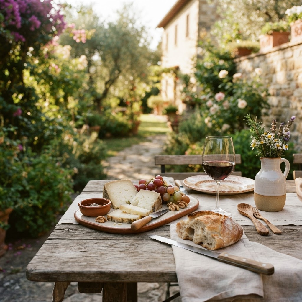 Savoring the simple, local flavors of the Tuscan countryside.