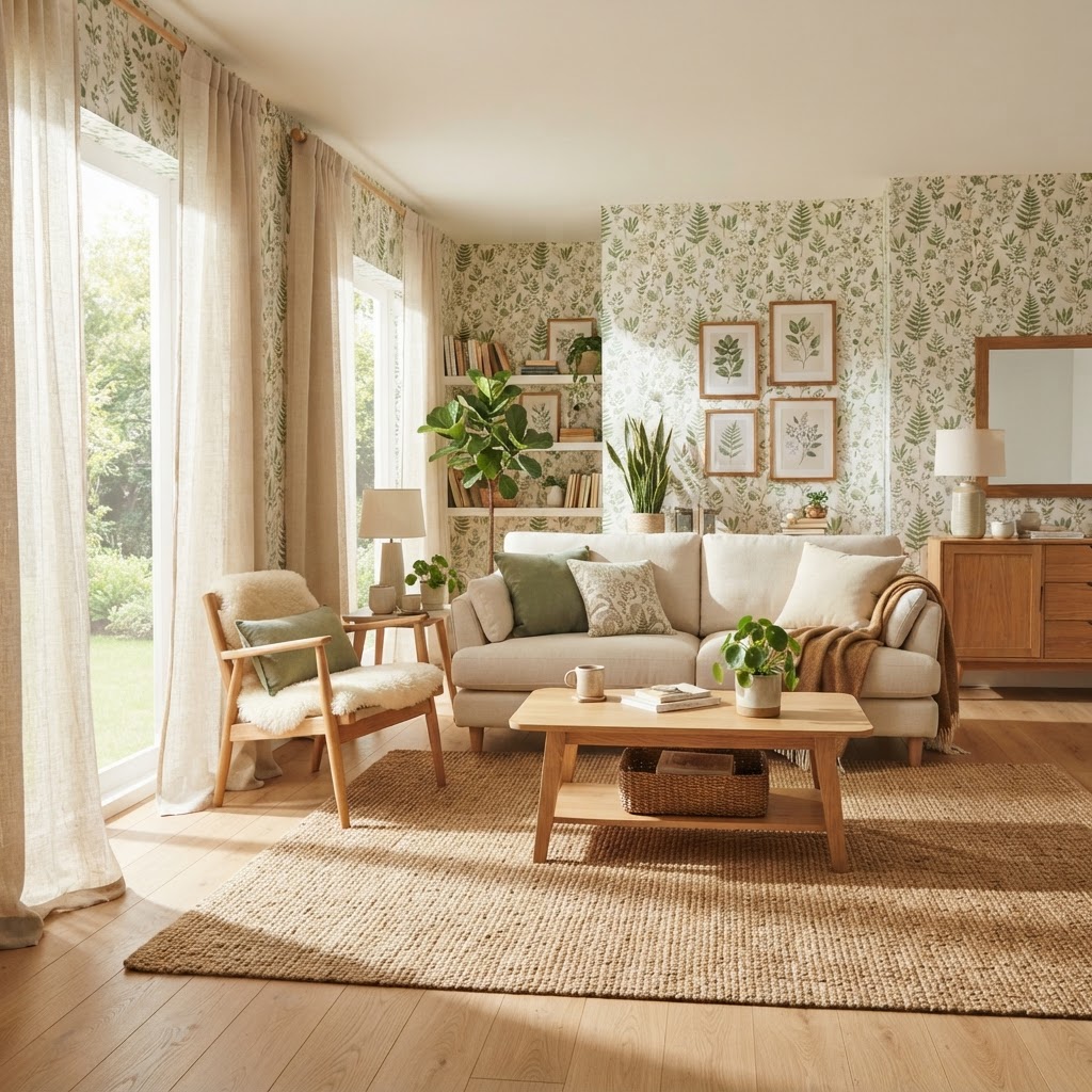 Use removable wallpaper to add personality to your walls.