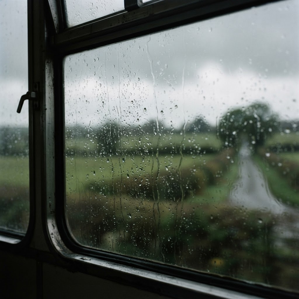The melancholic beauty of a rainy commute.