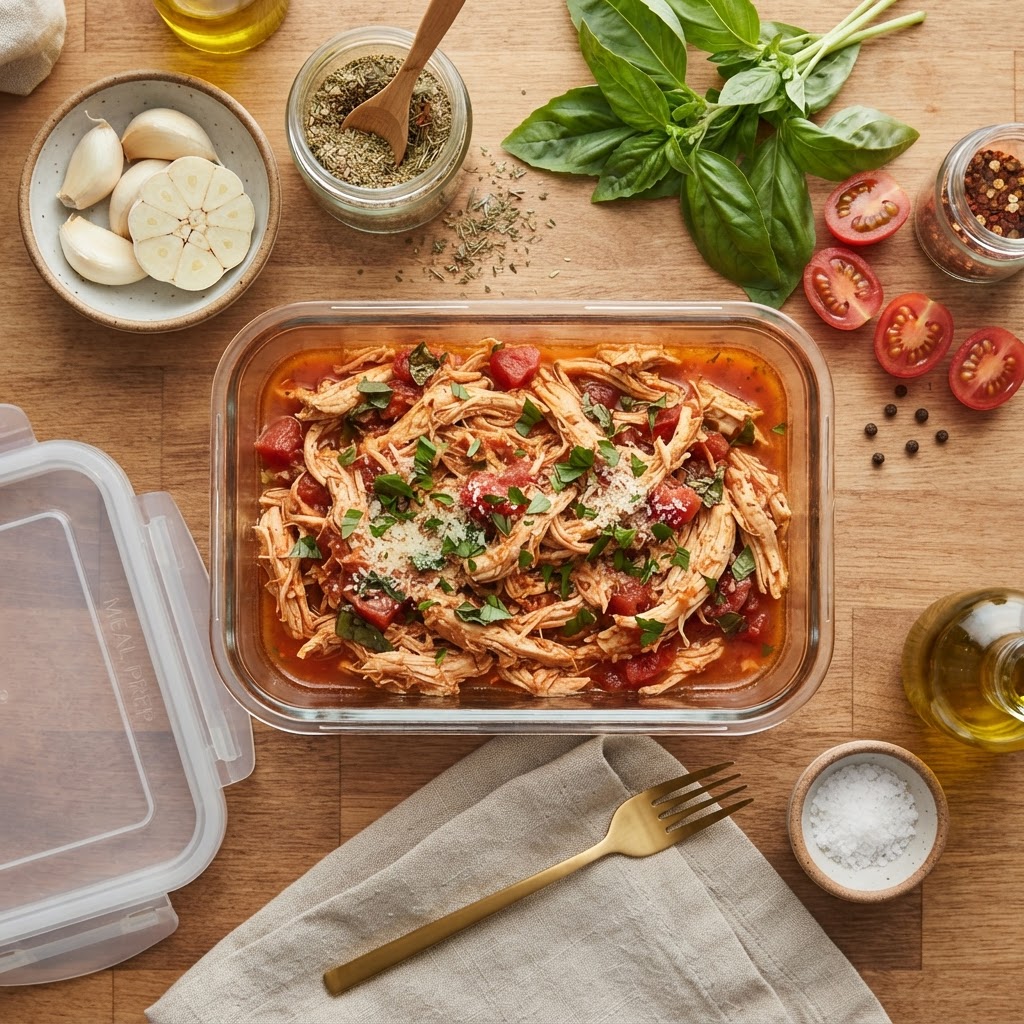 Meal prep made easy with high-protein, flavorful shredded chicken.