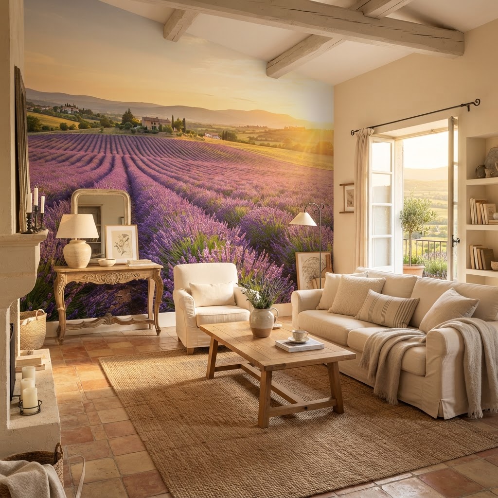 Transform your living space with the serene beauty of the Provence countryside.