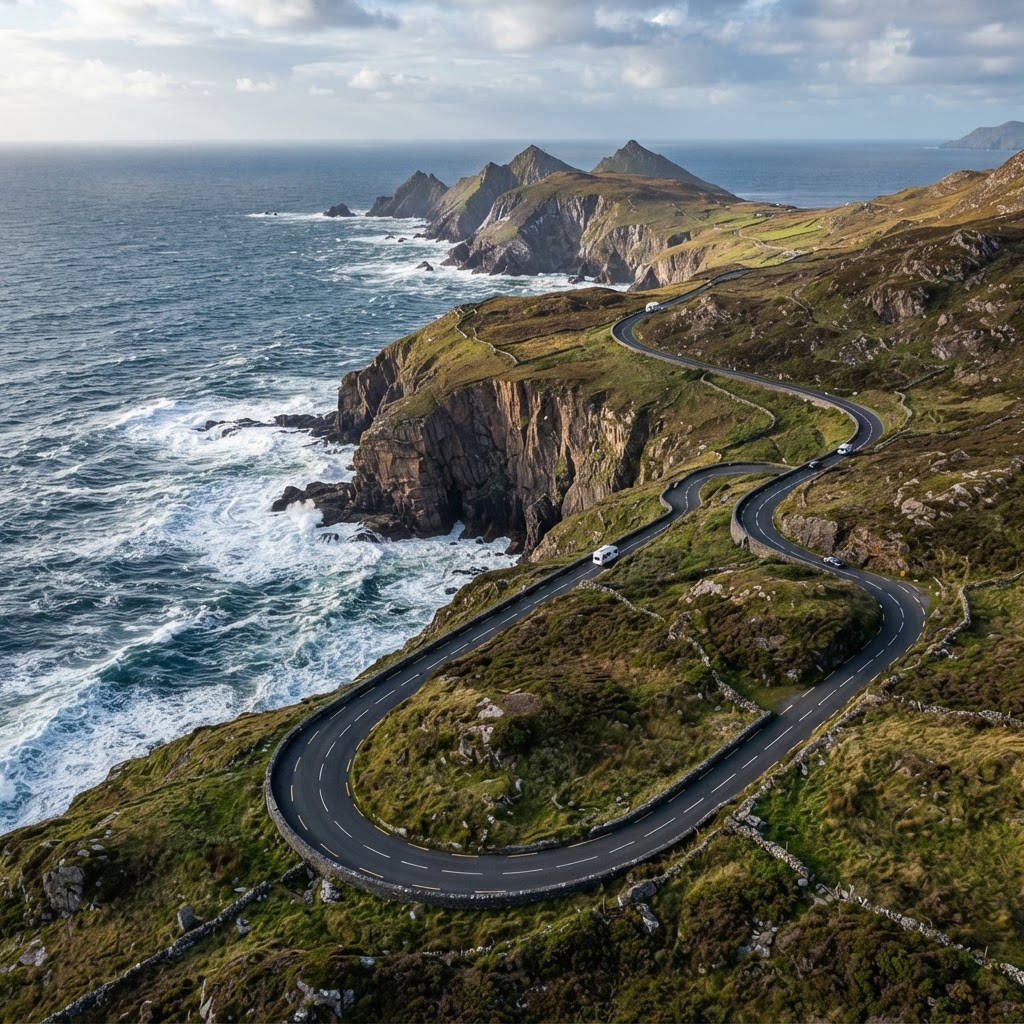 The Wild Atlantic Way offers some of the most dramatic coastal scenery in the world.