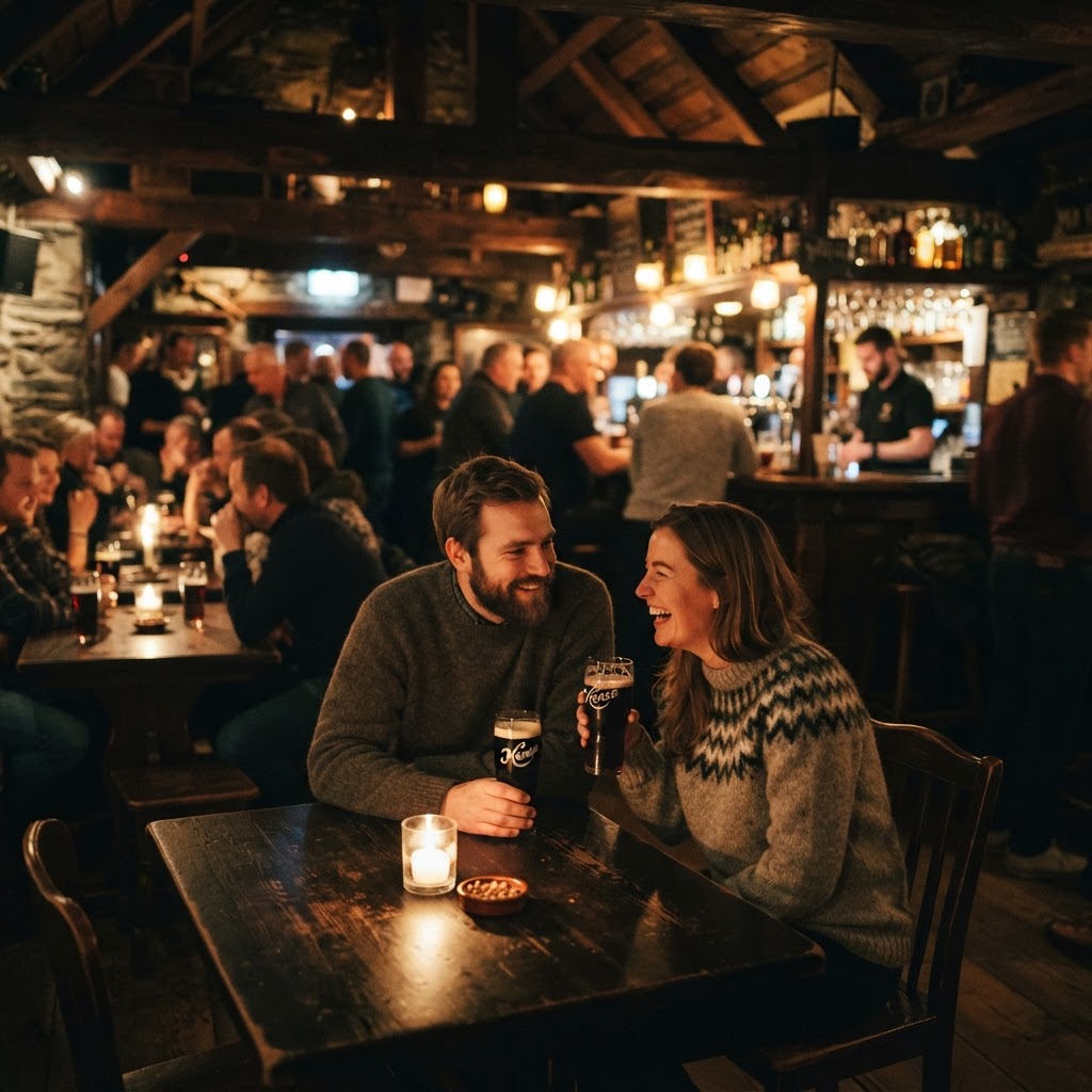 Experience the local 'kos' in one of Bergen's intimate, historic pubs.