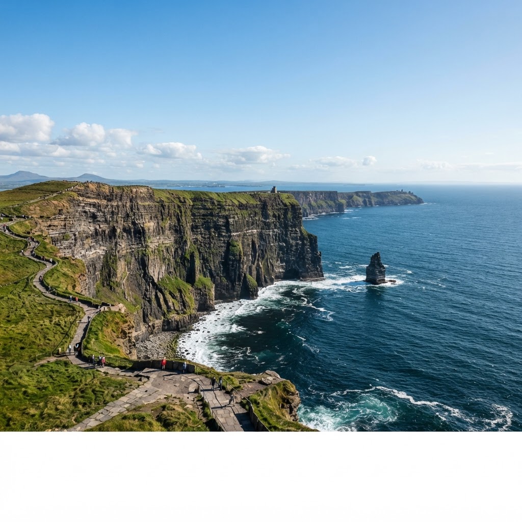 The Cliffs of Moher are easily accessible via organized bus tours.