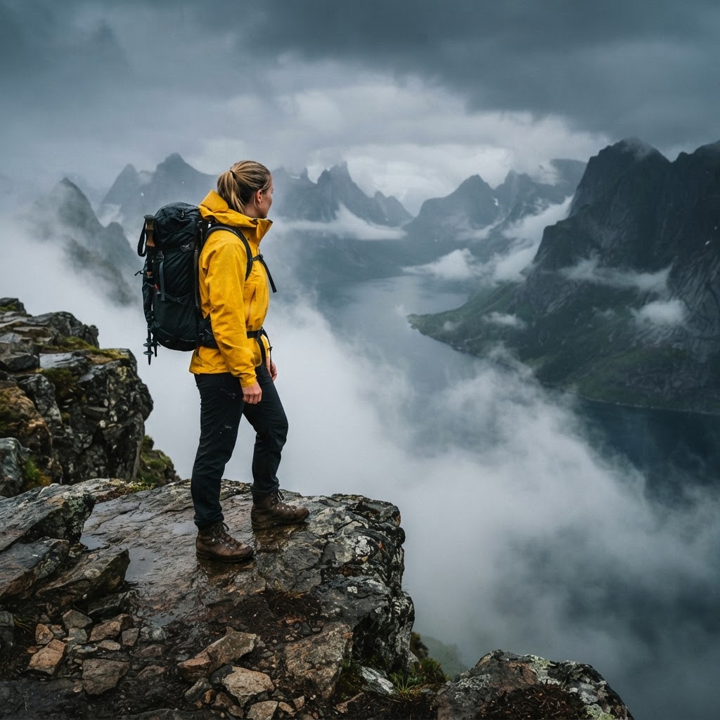 Hiking the rugged Norwegian mountains requires proper gear.