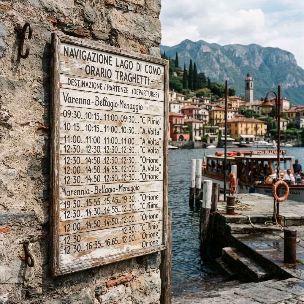 Checking the ferry schedule Lake Como is essential for planning your day of village hopping.