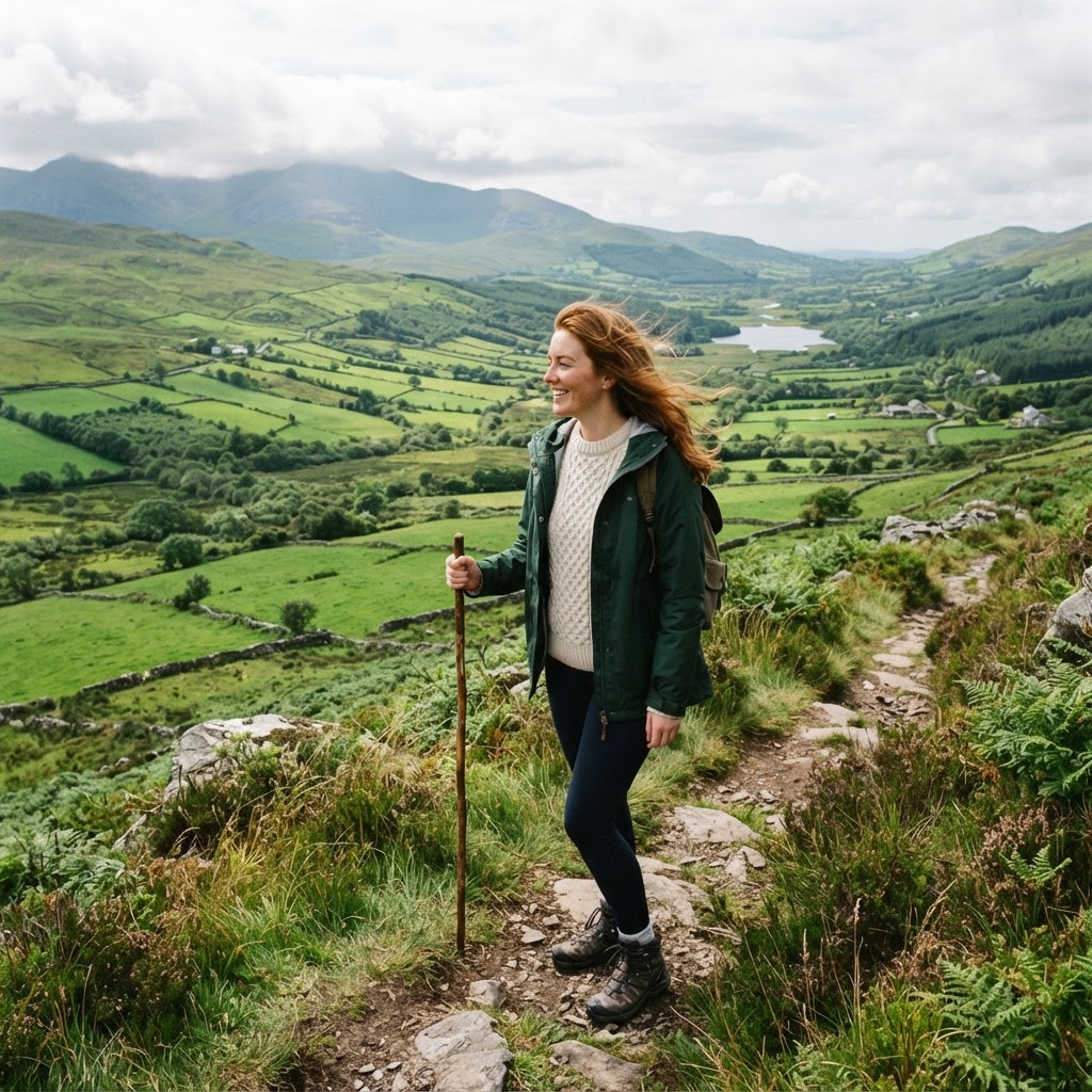 Embracing the rugged beauty of the Irish countryside with the right outdoor gear.