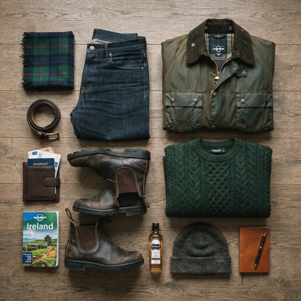 Essential pieces for a versatile Irish travel wardrobe.