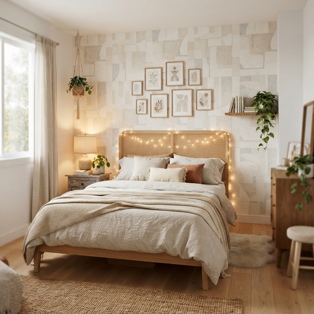 Transform your walls with damage-free removable wallpaper.