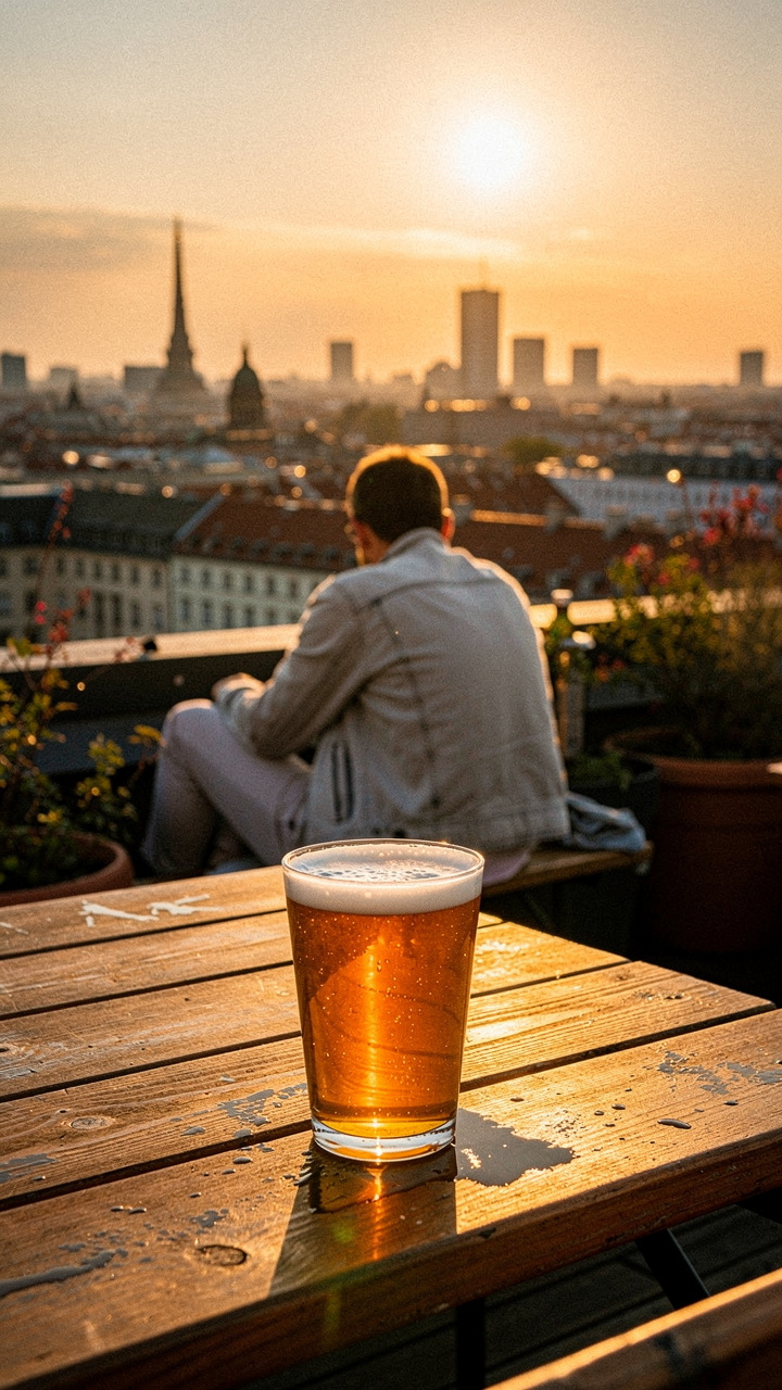 Enjoy the best panoramic sunset views of Berlin from the iconic Klunkerkranich rooftop bar.