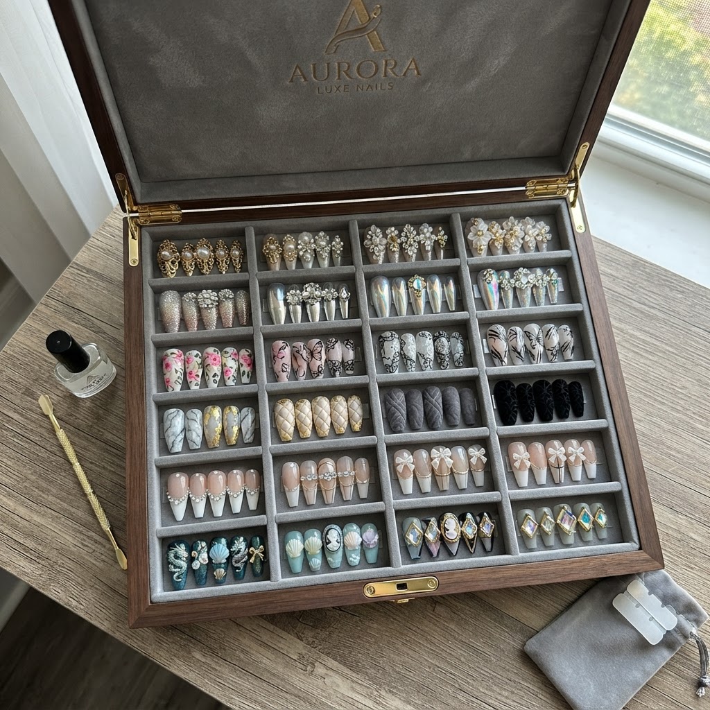 Curating your own collection of luxury press-on nails allows for endless style possibilities.