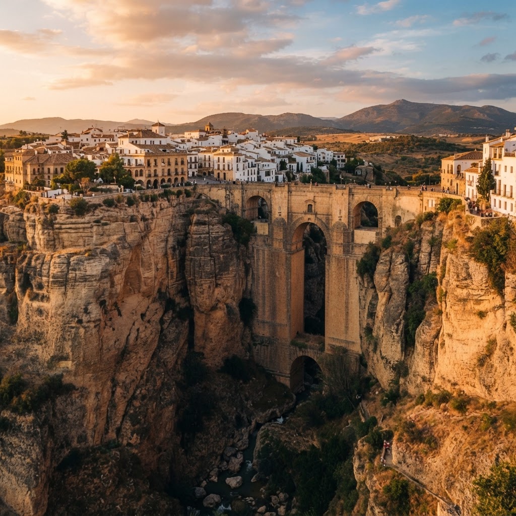 The breathtaking gorge and bridge of Ronda.