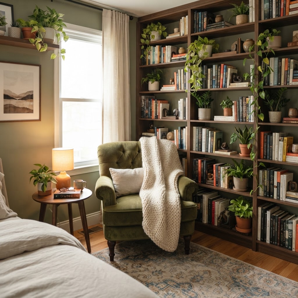 Layering textures creates a cozy, inviting atmosphere in small spaces.