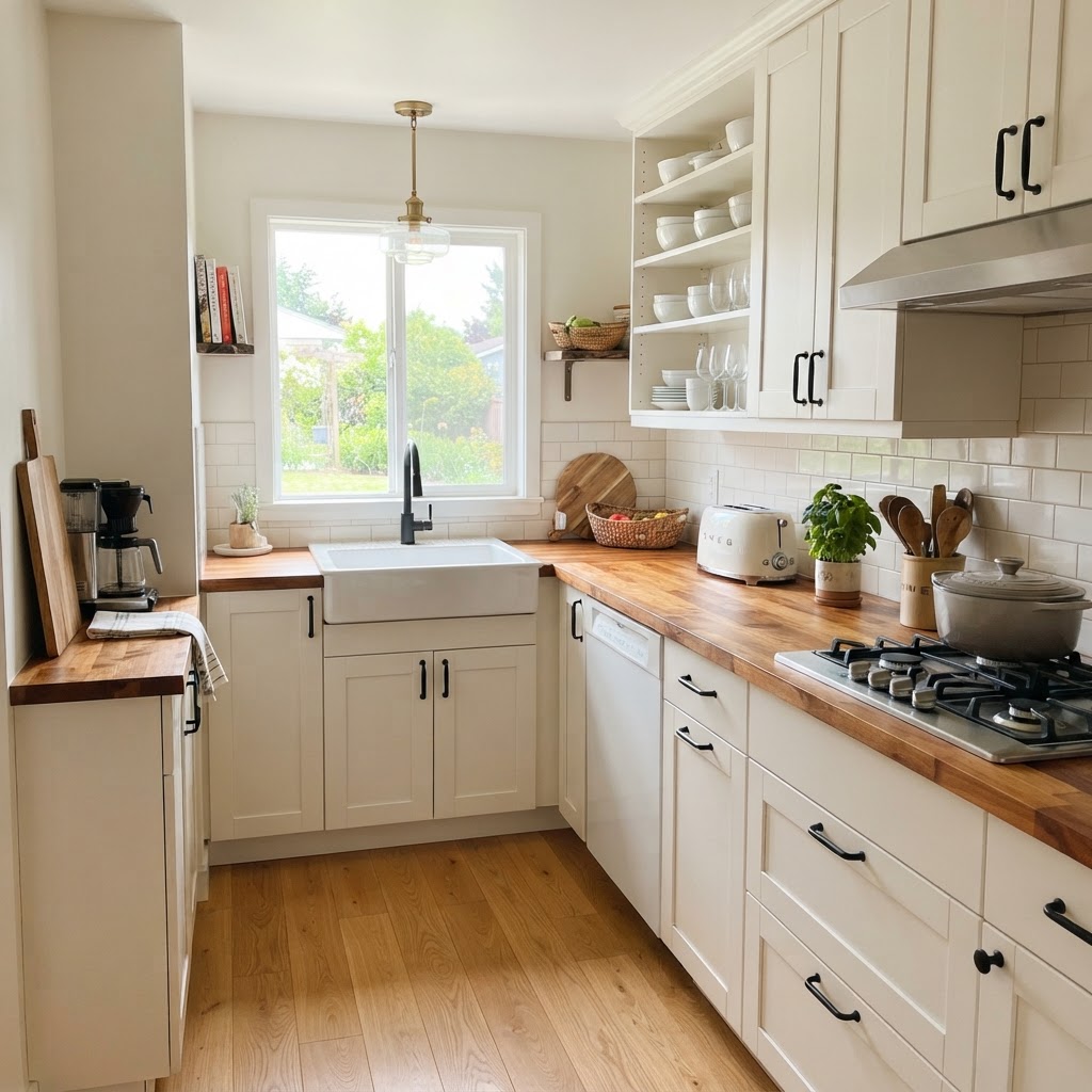 A modern, budget-friendly kitchen refresh.