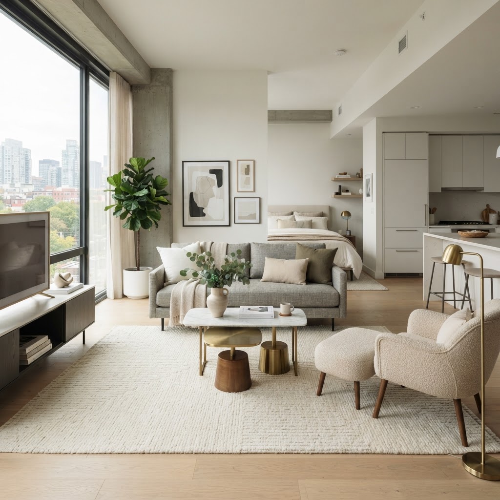 Multifunctional furniture is the key to balancing style and space in a small home.