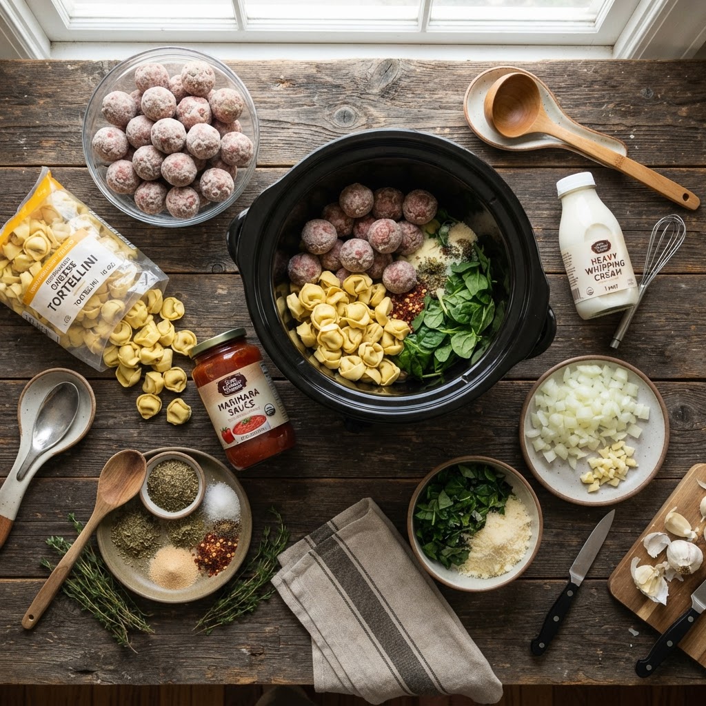 Gather your fresh ingredients to create the ultimate comfort meal.