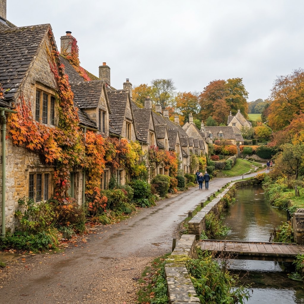Autumn in the Cotswolds: 7 Dreamy Spots You Must Visit 2 Arlington Row in Bibury is breathtaking when covered in autumn colors.