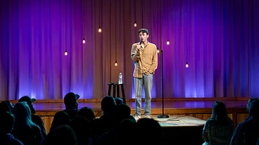Live stand-up performance at Comedy South