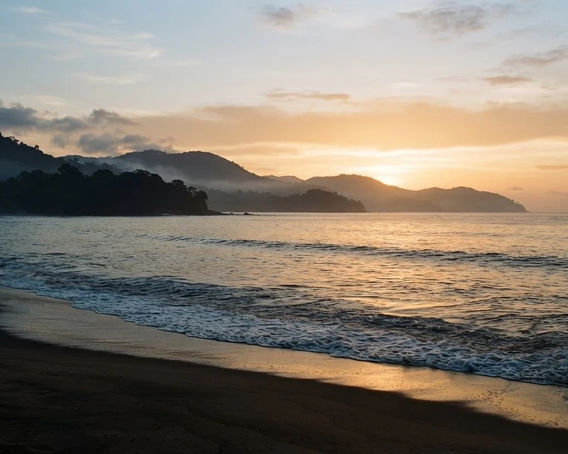 Sierra Leonean coastline at dawn