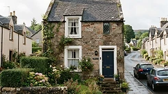 A traditional Scottish stone cottage