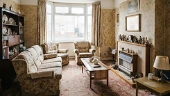 A dated British interior requiring renovation