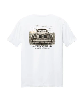 Some Hunts Never End — Pocket Tee artwork