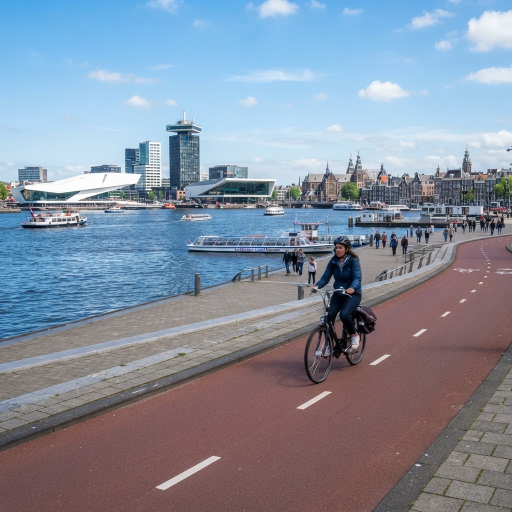 Westerpark to IJ River Route