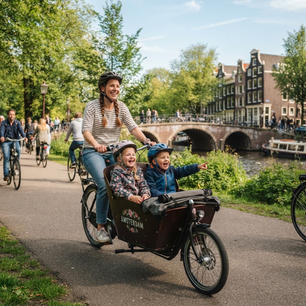 Cycling with Kids in Amsterdam: Family-Friendly Routes