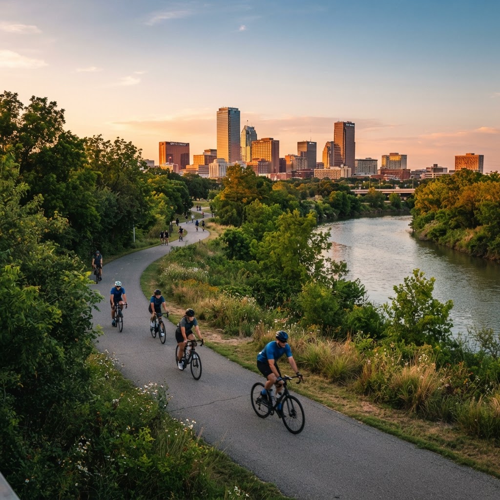 Fort Worth cycling on the Trinity Trails