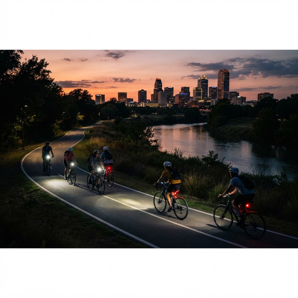 Night Riding on the Trinity Trails: A Fort Worth Cycling Guide