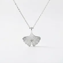 Ginkgo Silhouette Necklace